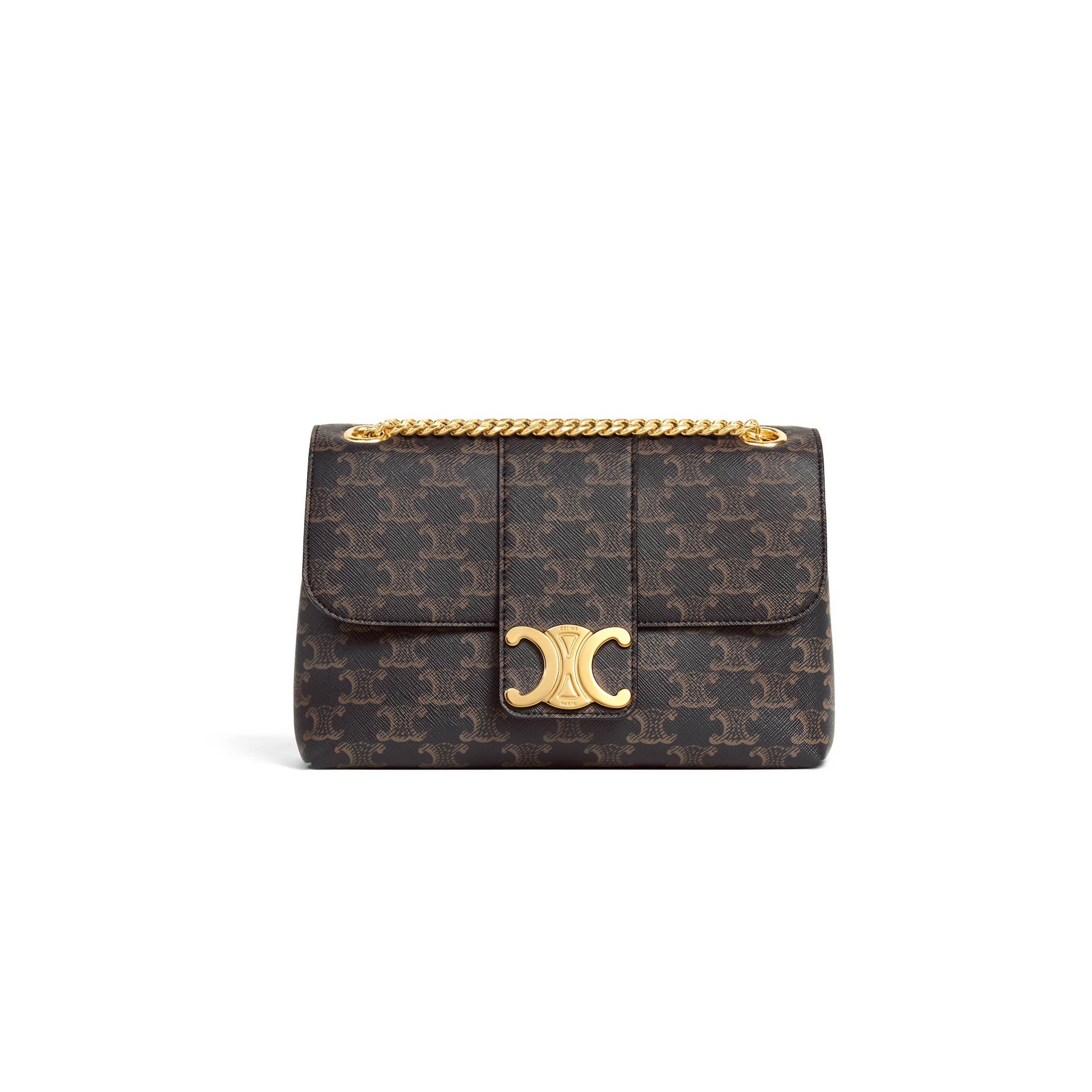 CELINE MEDIUM CELINE VICTOIRE BAG IN TRIOMPHE CANVAS 115852FRH.04LU (25*15*8cm）